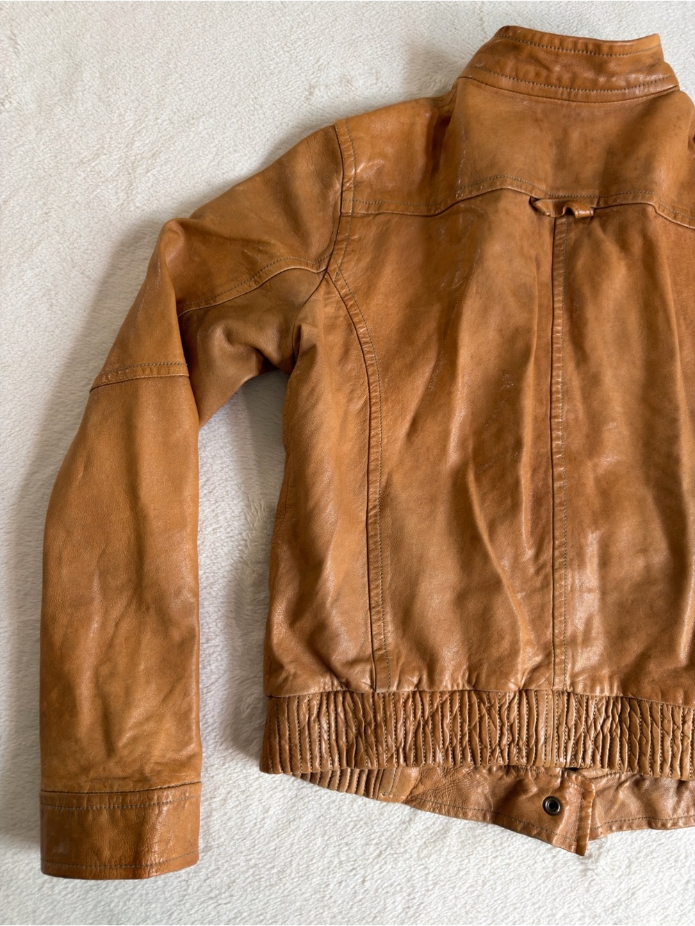 Banana Republic Cognac Leather Jacket - Picture 16 of 16
